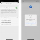 Messenger - zámok aplikácie na iOS