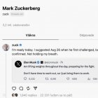 Zuckerberg navrhol na zápas s Muskom v klietke 26. august