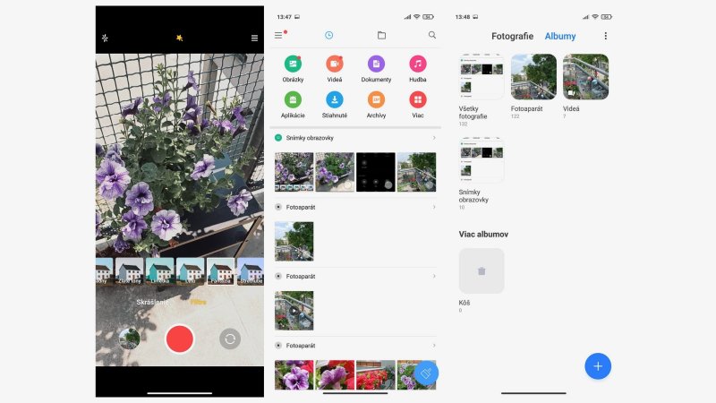 Redmi Note 10 5G screenshoty prostredia