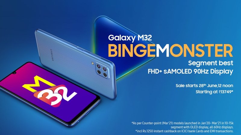 Samsung Galaxy M32 press image