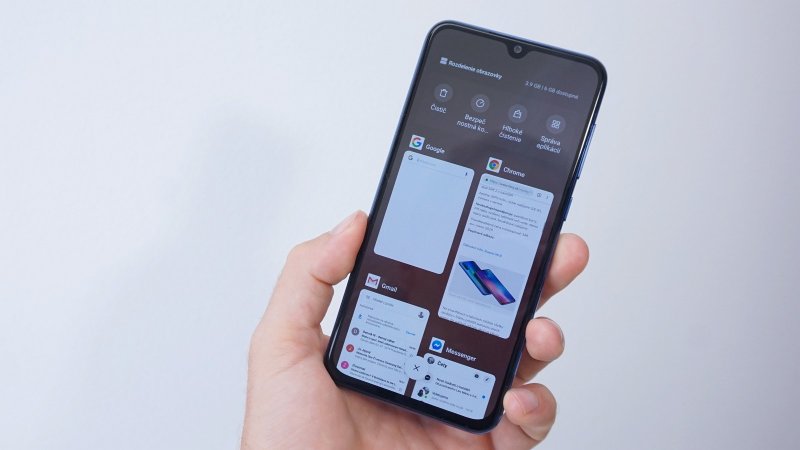 Xiaomi Mi 9 SE - nedávne aplikácie
