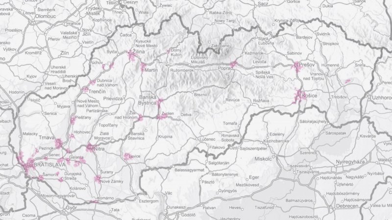 Telekom mapa pokrytia 4G+ do 200 Mbps