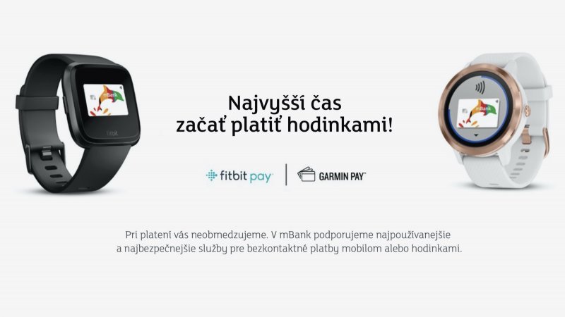 mBank Garmin a Fitbit Pay
