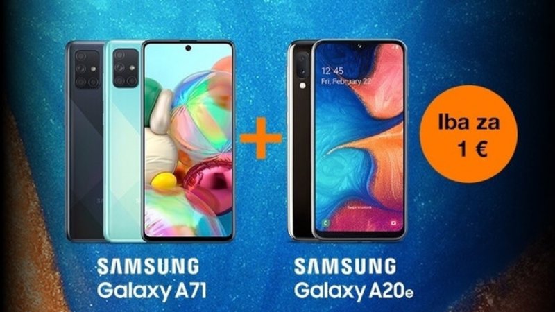 K Samsungu Galaxy A71 získate v Orangei Galaxy A20e za 1 euro