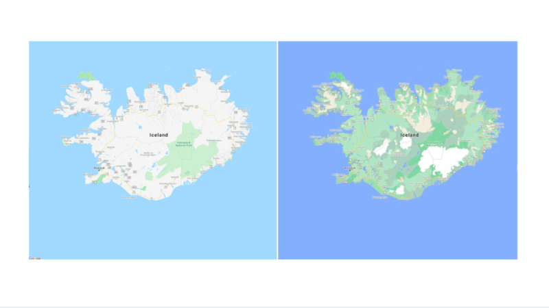Staré vs. nové Google mapy
