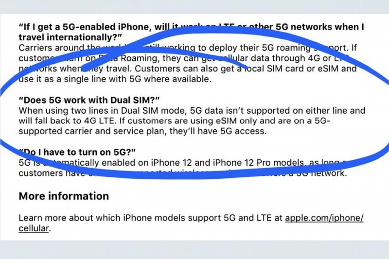 Apple iPhone 12 v režime dual SIM zrejme nepodporuje 5G pripojenie