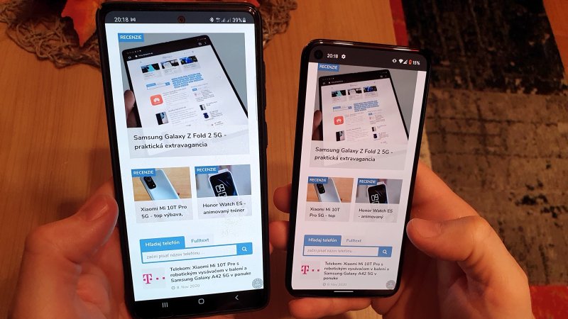 Samsung Galaxy Note 10 Lite recenzia - porovnanie s Google Pixel 5
