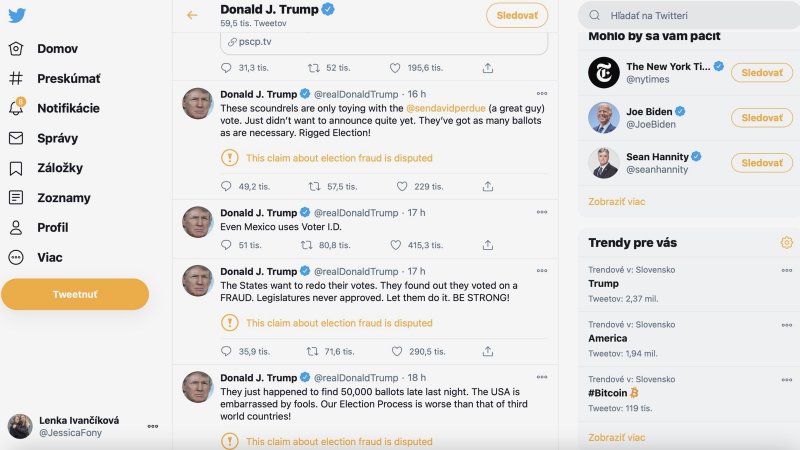 Twitter zablokoval účet Donalda Trumpa