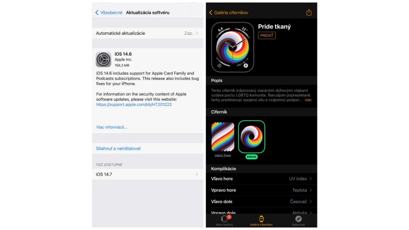Apple vydal nové systémy iOS 14.6, iPadOS 14.6 a watchOS 7.5