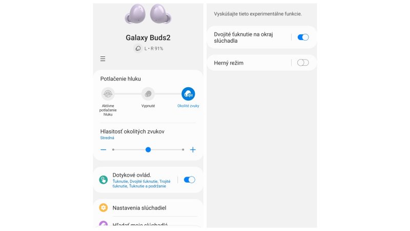 Samsung Galaxy Buds 2 aktualizácia