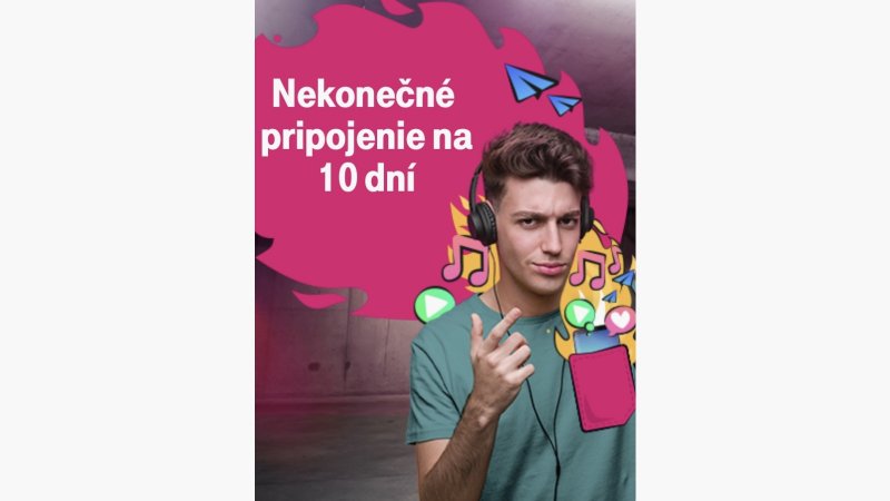 Telekom Predplatenka: Nekonečné pripojenie na 10 dní 