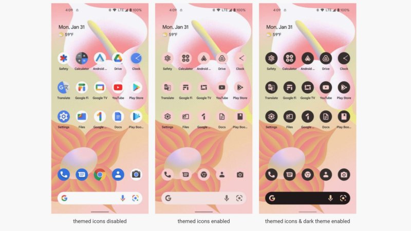 Android 13 ikony