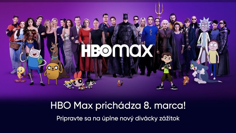 HBO Max odštartuje na Slovensku 8. marca