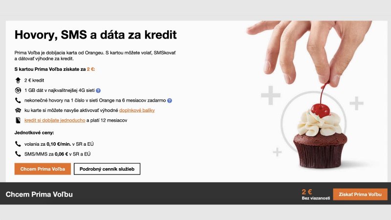 Orange Prima voľba: nová predplatená karta s doplnkovým dátovým balíčkom