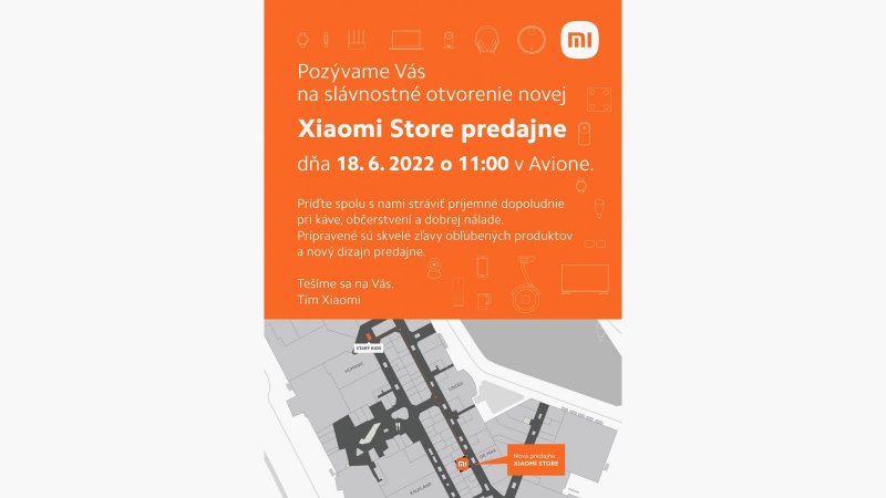 Xiaomi otvára na Slovensku ďalšiu predajňu