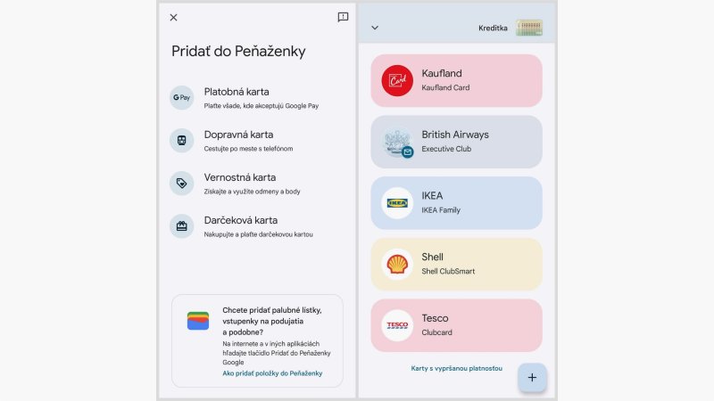 Google Peňaženka dostupná už aj na Slovensku