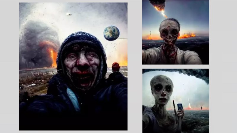Posledná selfie na Zemi: umelá inteligencia vytvorila fotku konca sveta