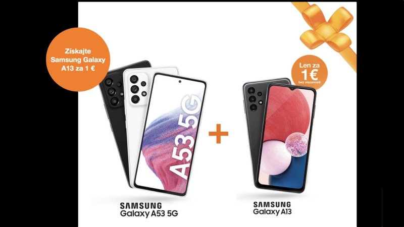 Orange Vianoce: Samsung Galaxy A53 5G + Samsung Galaxy A13