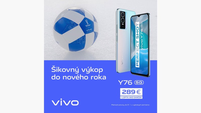Vybrané smartfóny Vivo dočasne za zníženú cenu a s  futbalovou loptou zadarmo