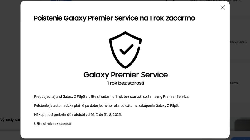 K nákupu noviniek Samsung Galaxy získate Premier Service