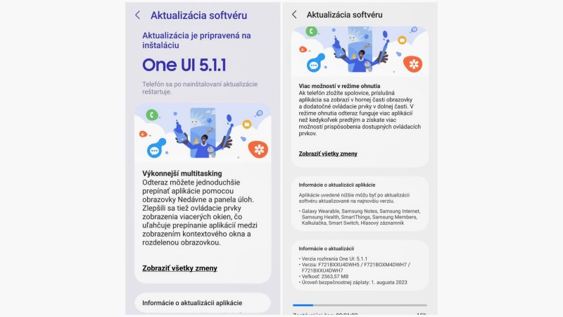 One UI 5.1.1 prichádza na Samsung Galaxy Z Flip4 a Fold4