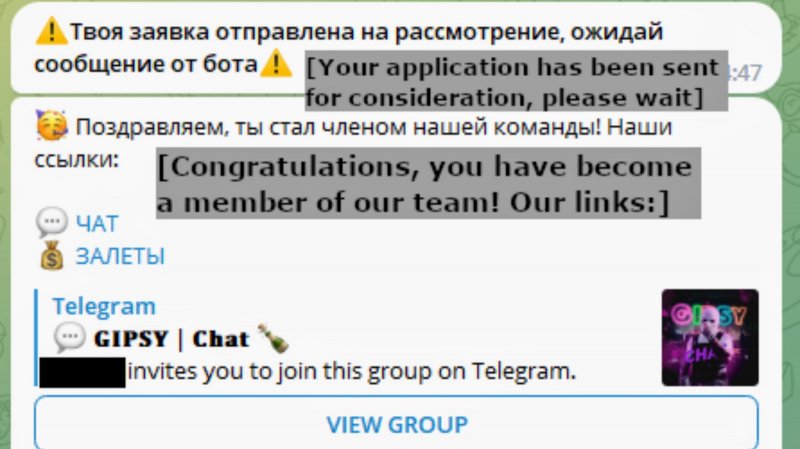 Podvodníci majú rusky hovoriacu skupinu na Telegrame