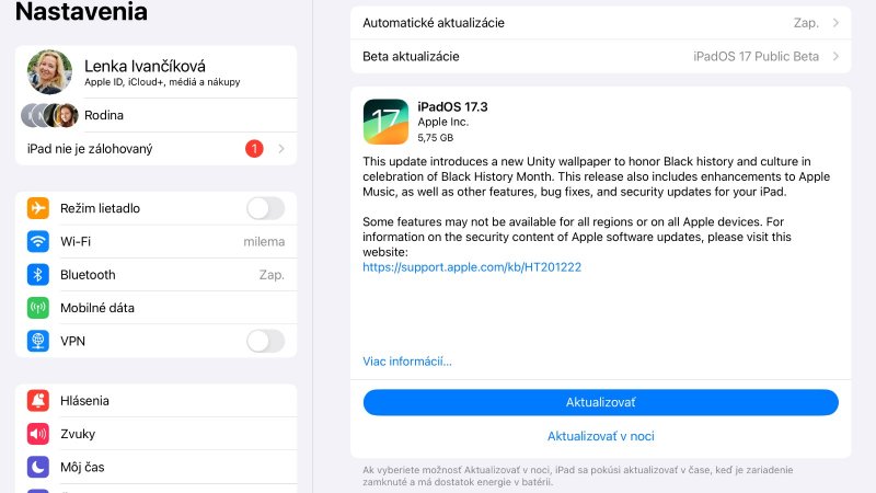 Apple vydal aktualizíciu iOS 17.3